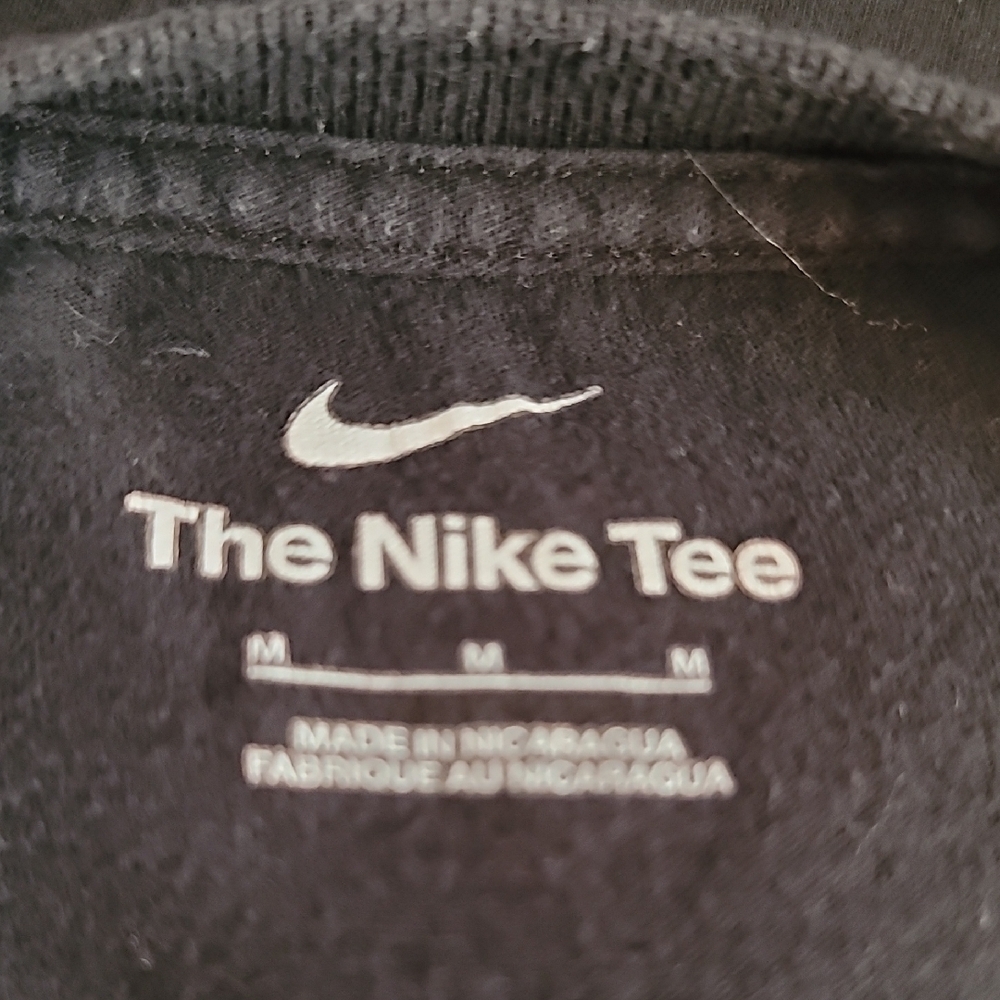 Nike  Black Tee with Vibrant Coral Graphic - Picture 7 of 7